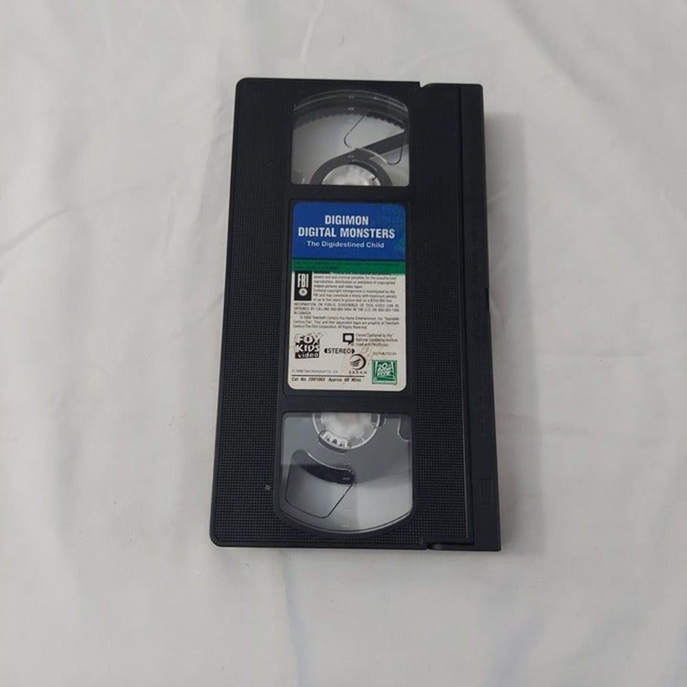 Digimon Digital Monsters The Digidestined Child Fox Kids VHS 2000 Vintage Anime